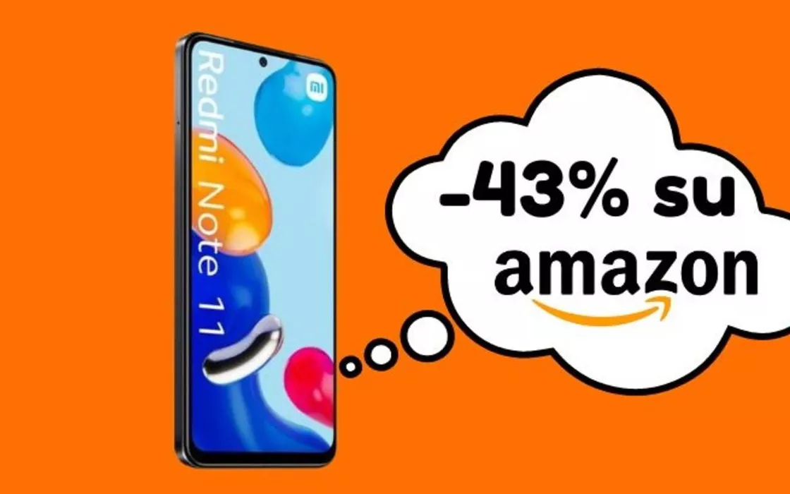 Xiaomi Redmi Note 11 SCONTATO del 43% su Amazon