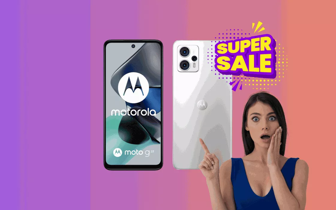 Offerta FURBA del mercoledì: Motorola Moto g23 a MENO di 165€, ultimi pezzi