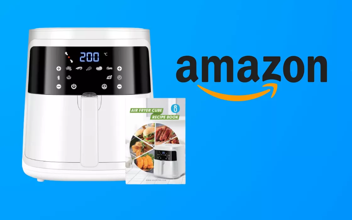 Friggitrice ad aria da 7 litri con display LED in super offerta Amazon