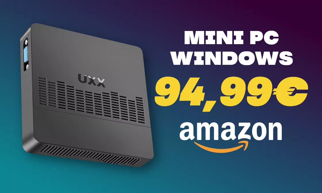 Mini PC Windows a 94,99€ su Amazon con COUPON: unità limitate