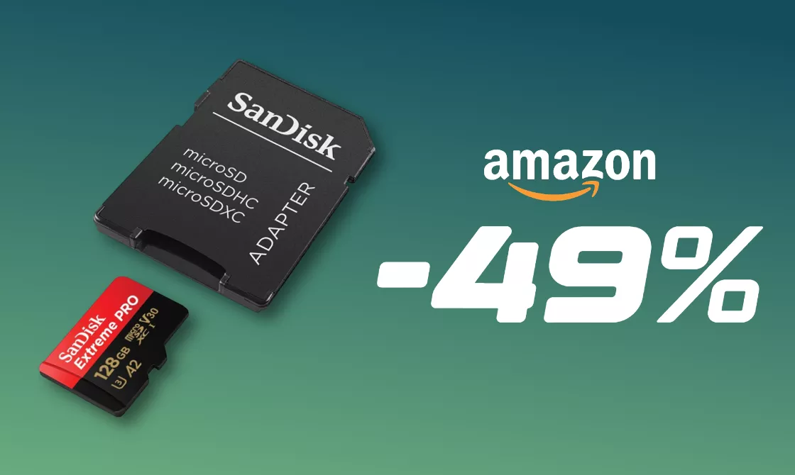 A metà prezzo la microSD SanDisk 128GB: la MIGLIORE per il tuo smartphone