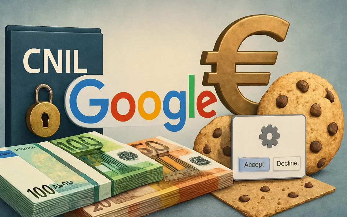 Google multata da CNIL: 325 milioni di euro per pubblicità e cookie senza consenso