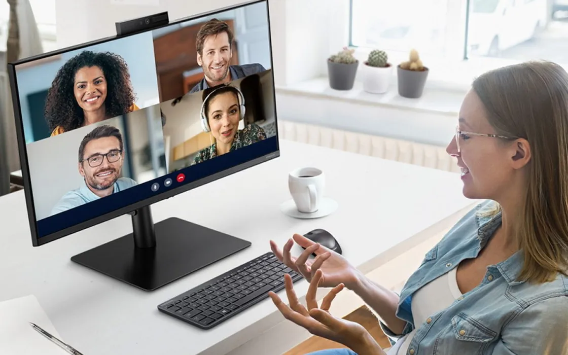 Samsung presenta il suo monitor S4 con webcam a scomparsa
