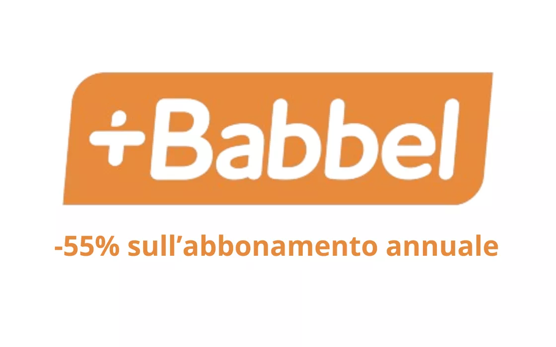 Babbel, abbonamento annuale col 55% di sconto