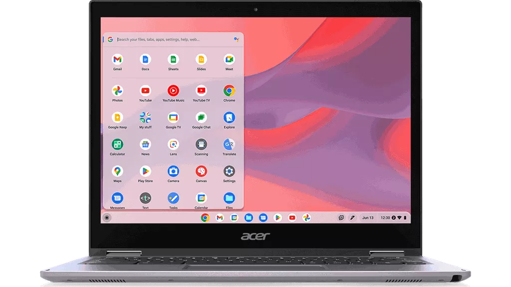 Chrome OS su un Chromebook Acer