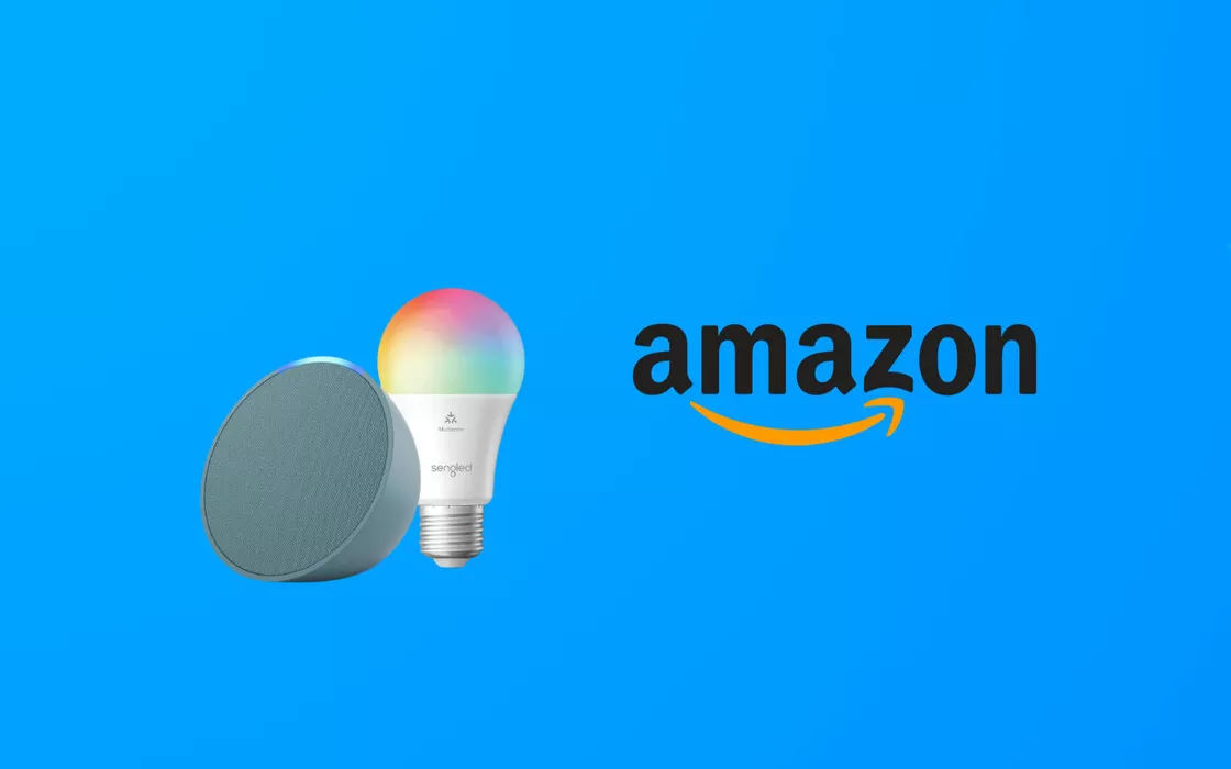 Echo Pop con lampadina smart a prezzo folle, costano 24 € su Amazon