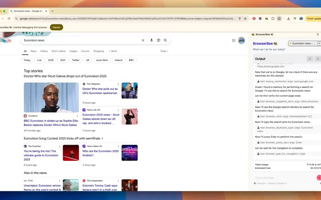 BrowserBee: automazione del browser potenziata dall'AI debutta in Chrome