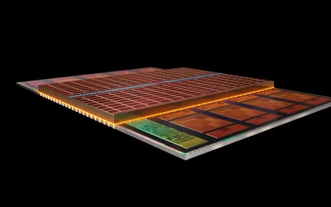 AMD presenta V-Cache 3D: cache L3 impilata sopra il die. Affiancati due Ryzen 9