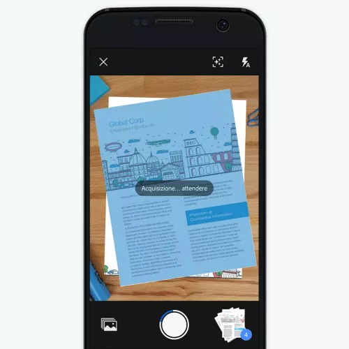 Scansione di un documento dallo smartphone con Adobe Scan