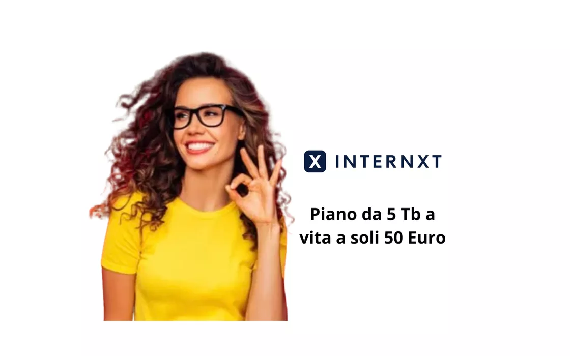 Internxt, solo 50 Euro per il piano a vita da 5 Tb