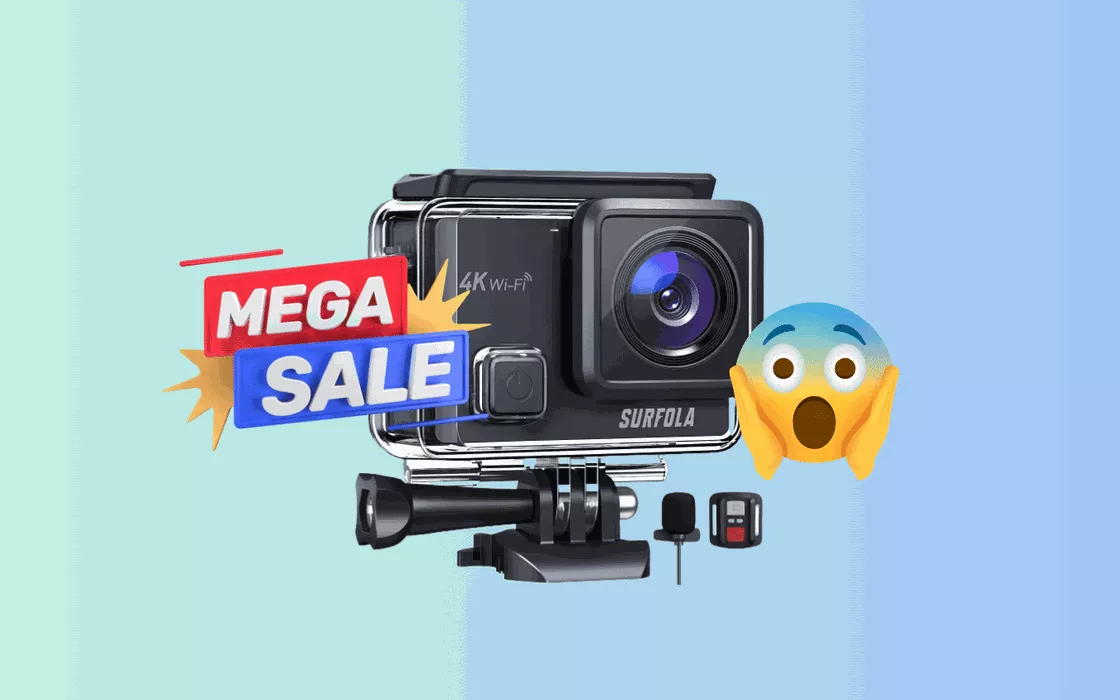 Questa Action Cam 4K è da URLO e costa solo 41€ per 24H