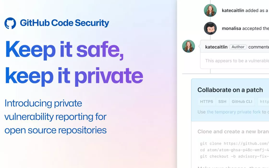 GitHub permette adesso di segnalare le vulnerabilità agli sviluppatori software