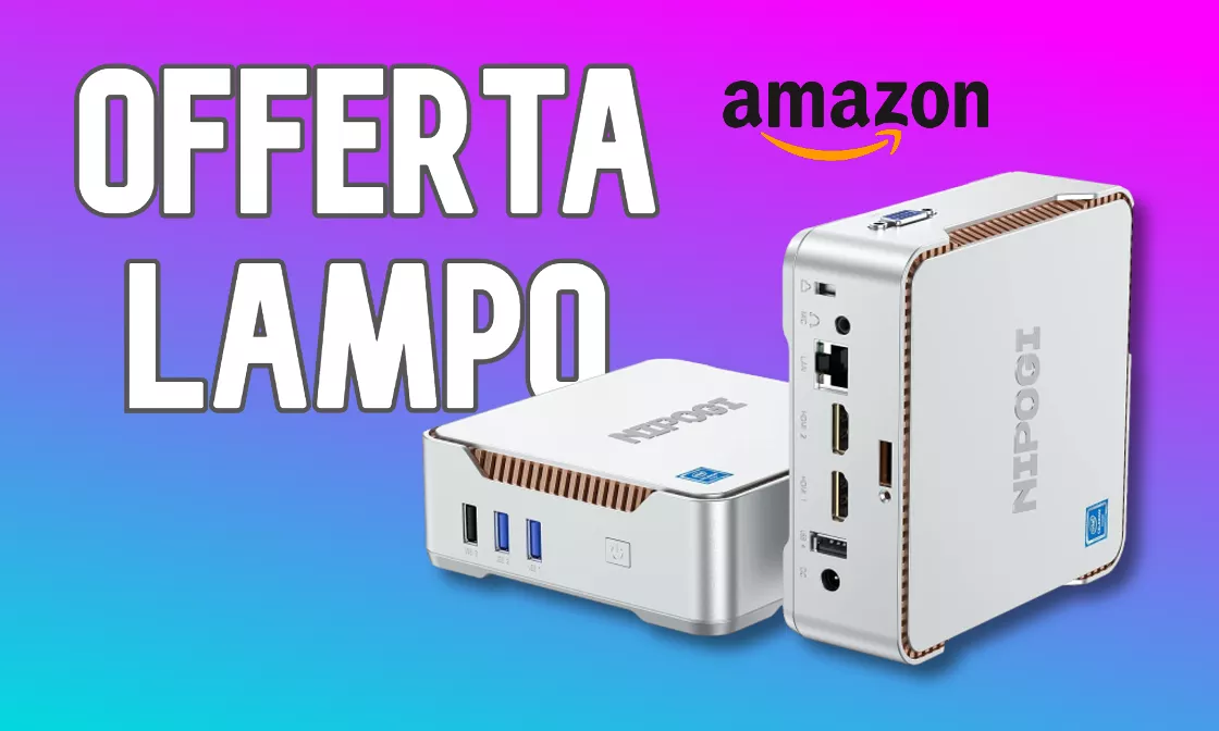 Mini PC con 16GB di RAM e Windows 11: OFFERTA LAMPO e prezzo strepitoso