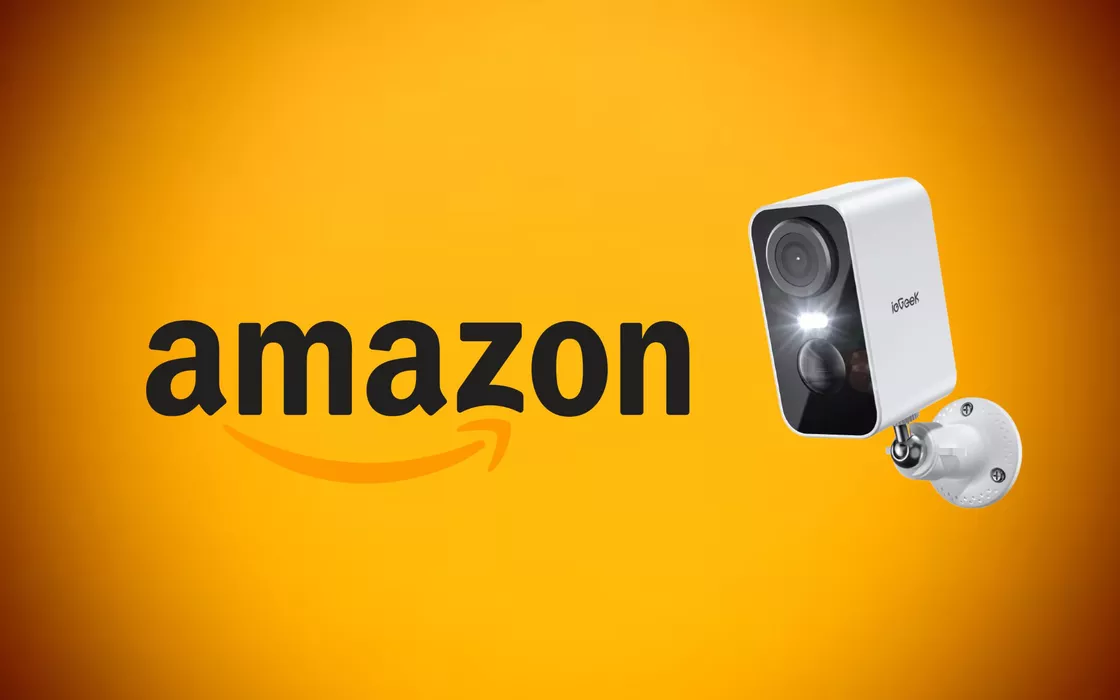 Telecamera 2K con allarme e visione notturna a metà prezzo su Amazon