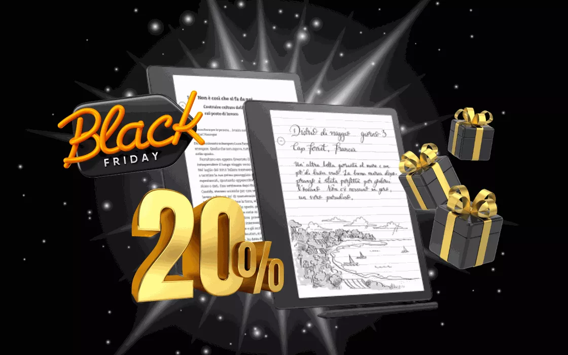 Kindle Scribe 32GB + penna, tra le PAZZIE del Black Friday: lo sconto è INCREDIBILE