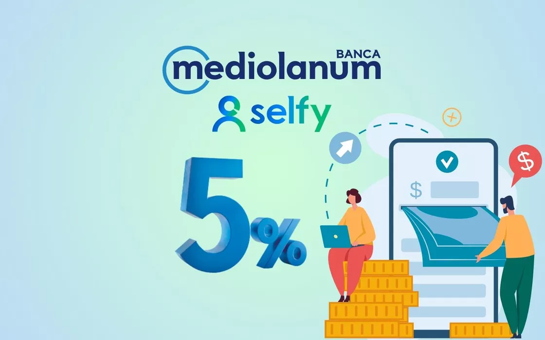 SelfyConto di Mediolanum: zero spese e interessi al 5% per 6 mesi