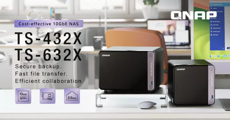 NAS economico, tower e pronto per il 10 GbE: QNAP TS-432X/TS-632X