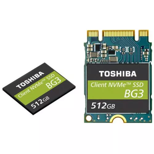 Toshiba presenta gli SSD BG3 M.2 a basso consumo con interfaccia PCIe 3.0 x2 e NVMe
