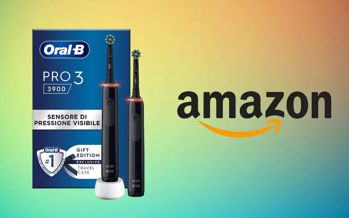 Lo spazzolino elettrico Oral-B Pro 3 costa quasi la metà su Amazon
