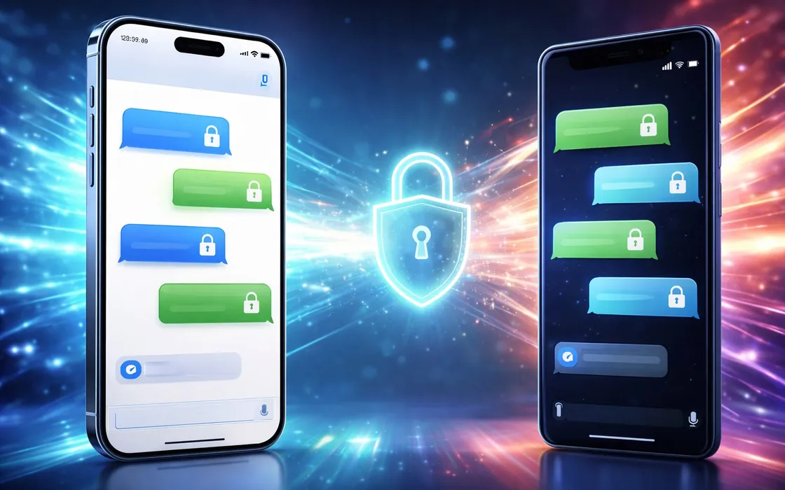 RCS cifrato tra iPhone e Android: test Apple e Google con iOS 26