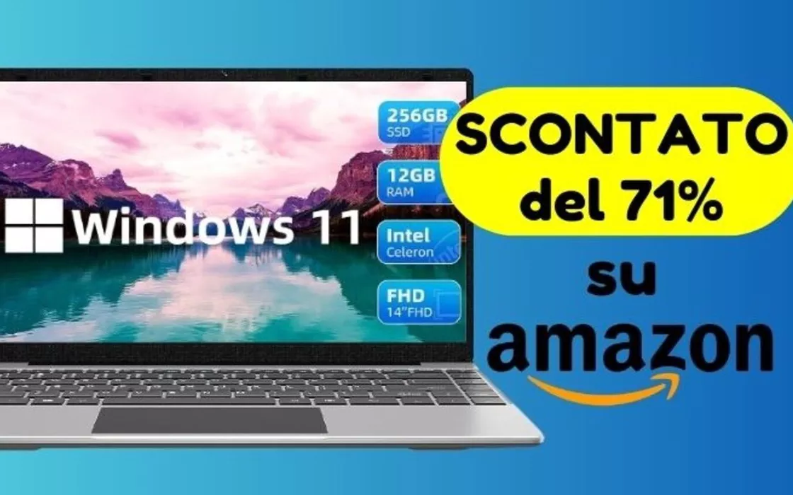 FOLLIA AMAZON: pc portatile da 16 pollici SCONTATO del 71%