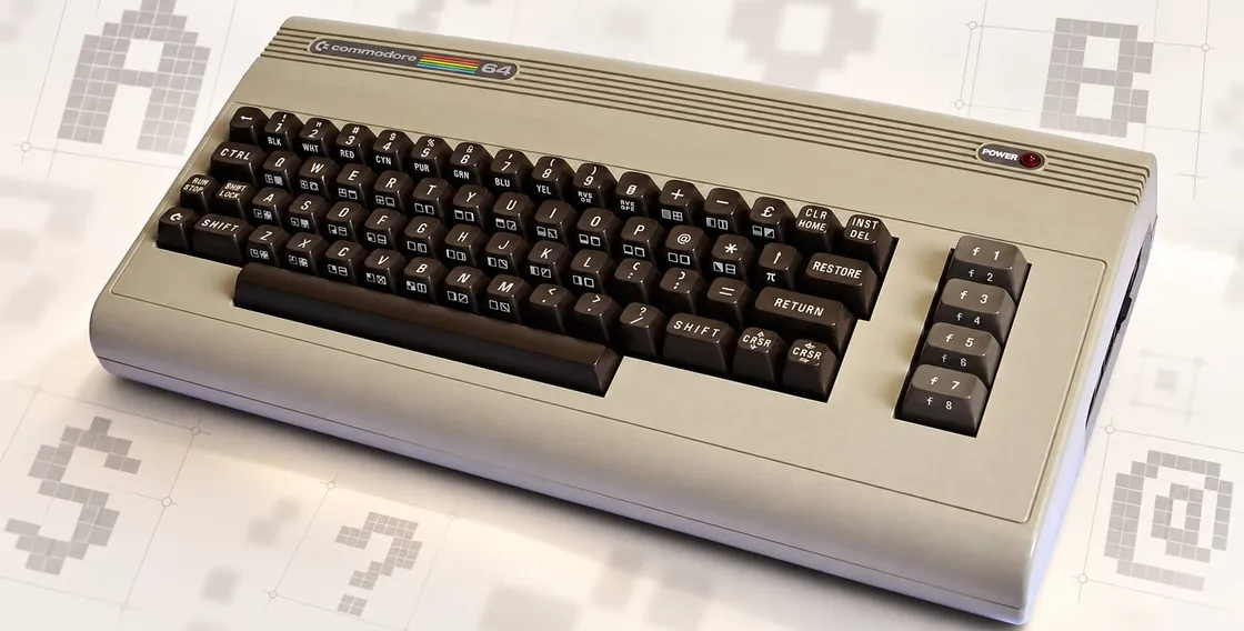 Il font del Commodore 64 rinasce dalle foto dei tasti originali