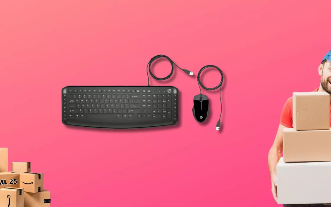 Tastiera e MOUSE HP regalati con le offerte di PRIMAVERA a 17 EURO