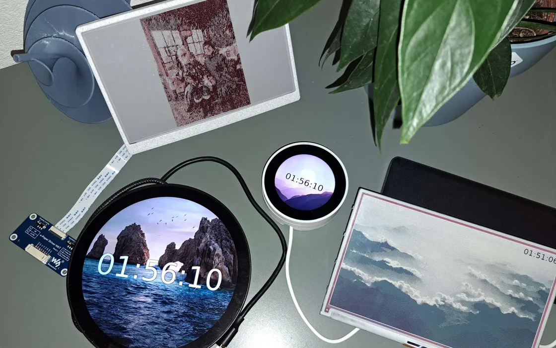 Cornici digitali, display interattivi ed e-ink gestibili con FrameOS