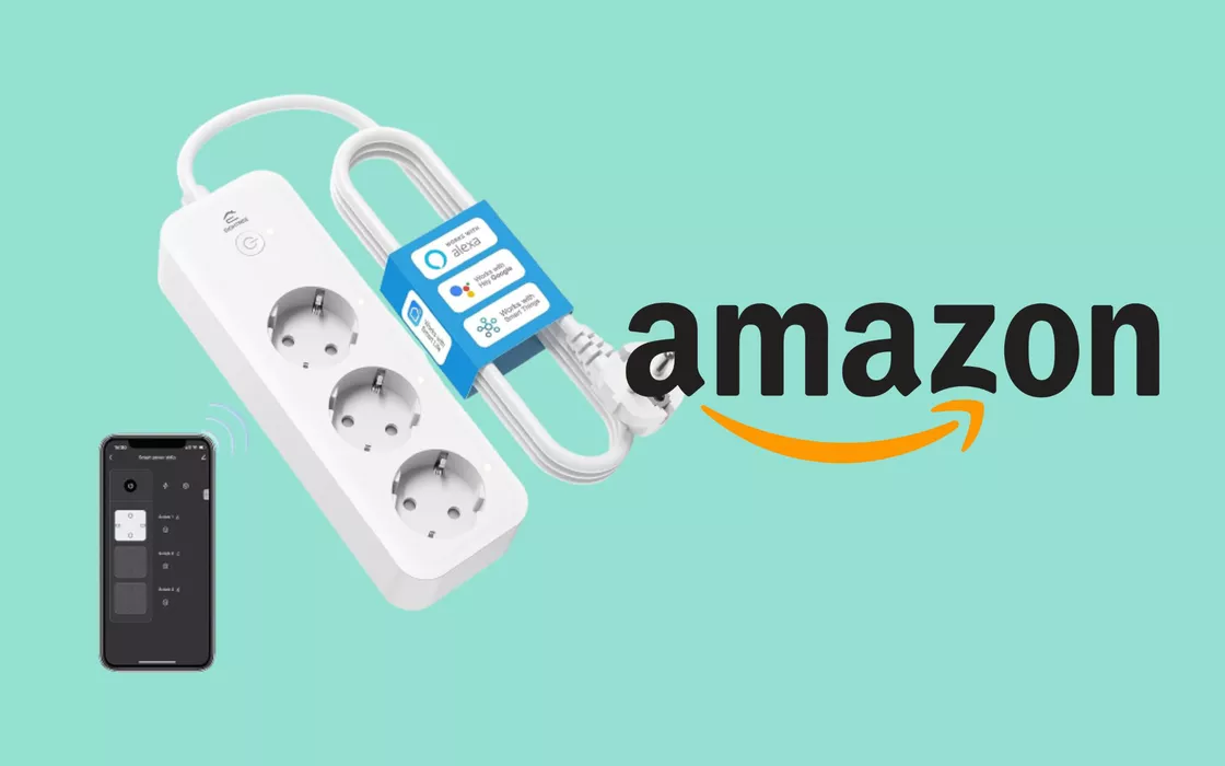 Multipresa smart con Alexa e Google a 19 euro su Amazon