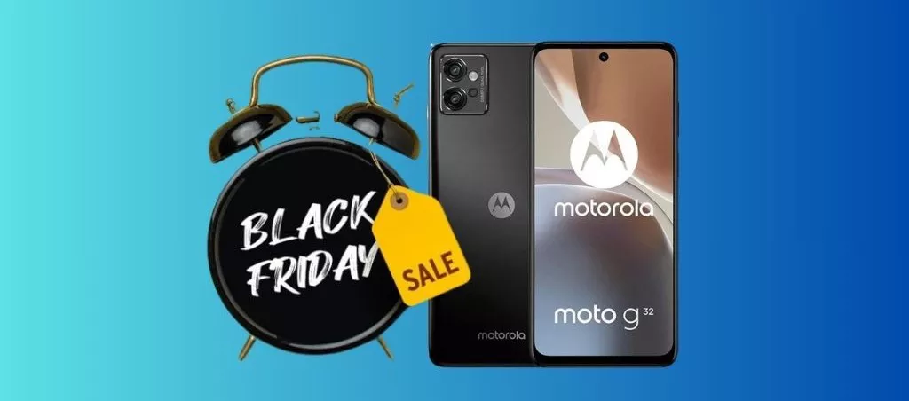 Black Friday 2023: Motorola moto g32 SCONTATO del 45% su Amazon!