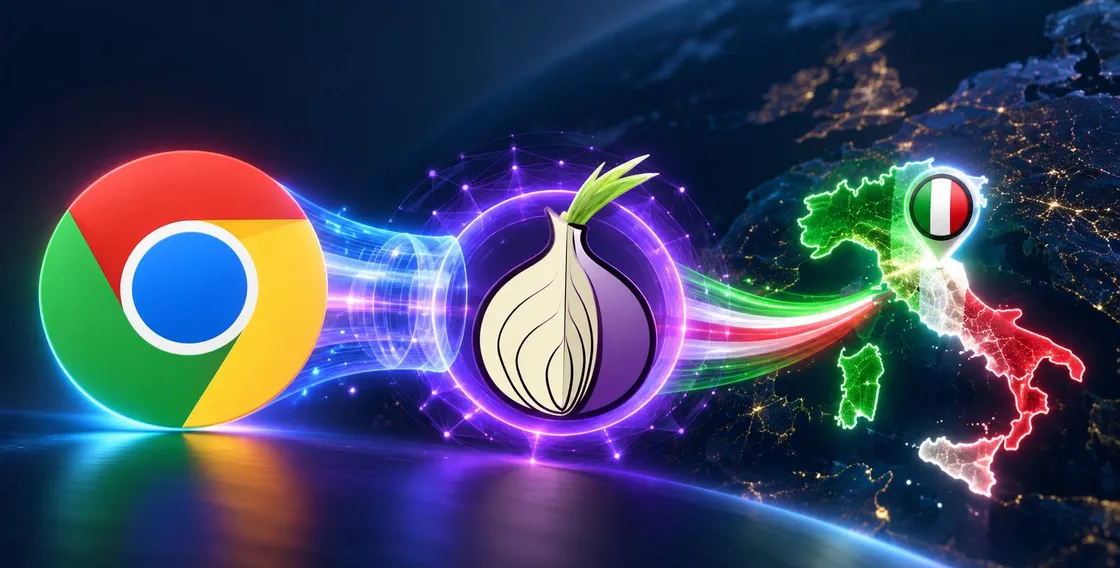 Google Chrome con la rete Tor e IP italiano: come configurare il browser