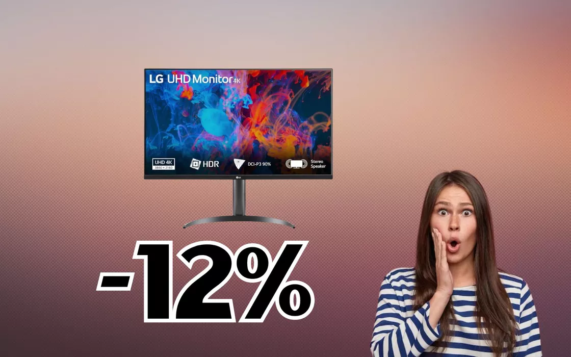 Addio agli schermi scadenti, il bellissimo MONITOR 4K da 32