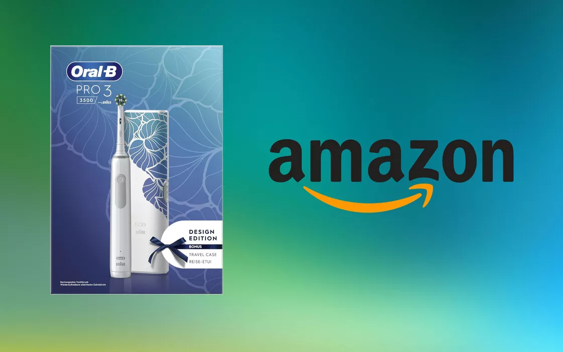 Oral-B Pro 3 3500N, lo spazzolino perfetto su Amazon con un regalo