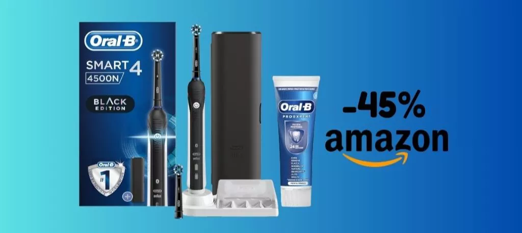 PREZZO OUTLET: spazzolino elettrico Oral-B scontato del 45% su Amazon!