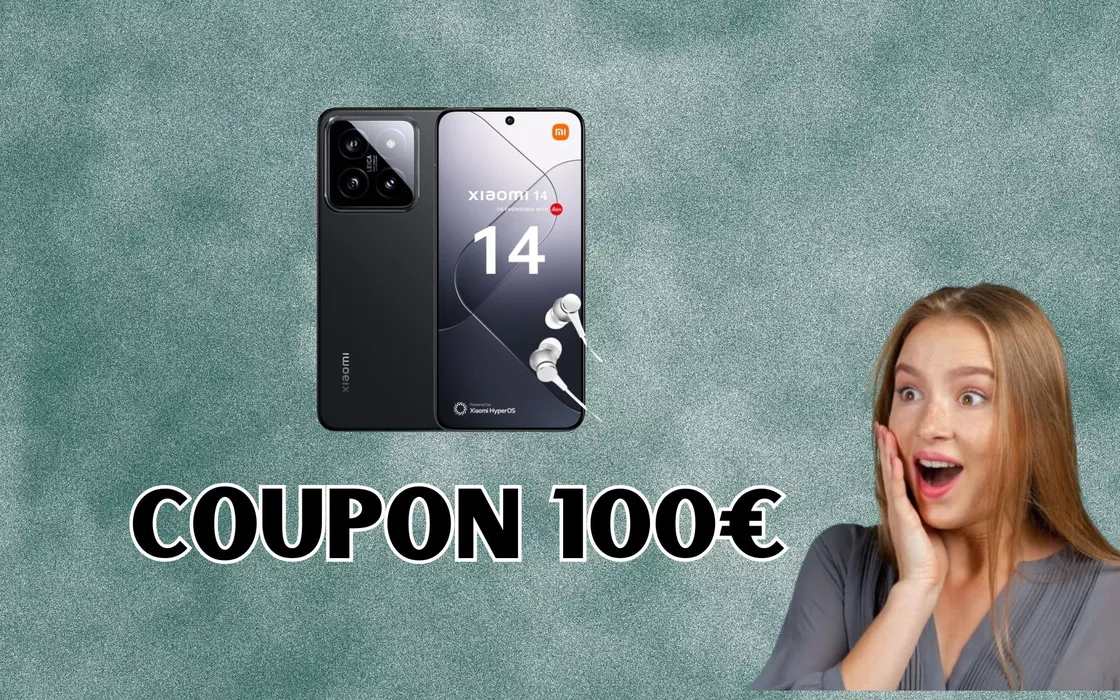 Amazon regala un COUPON da 100€ per lo Xiaomi 14 da 512 GB