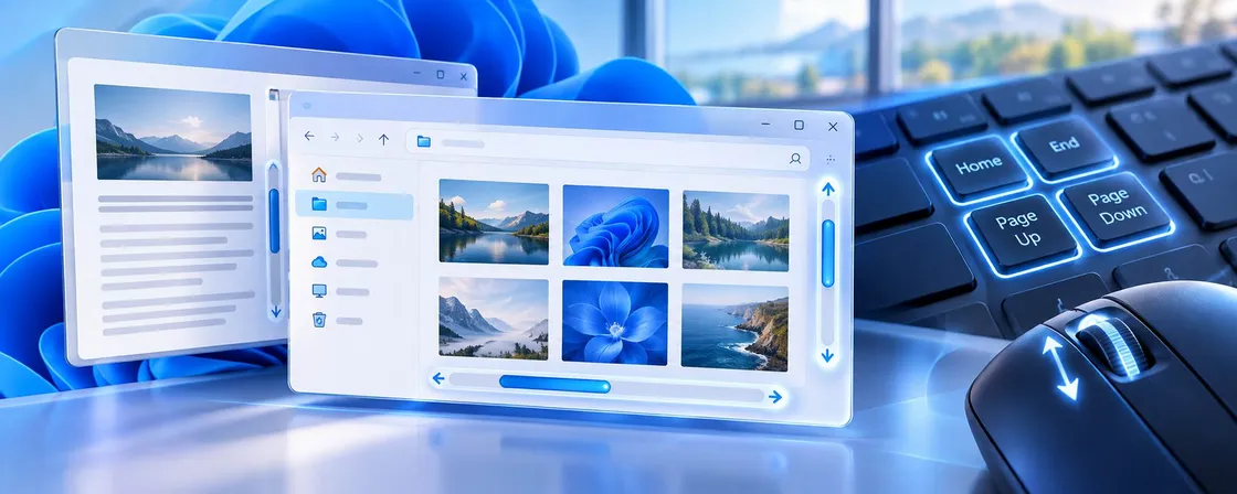 Windows nasconde da 25 anni scorciatoie poco note per le barre di scorrimento