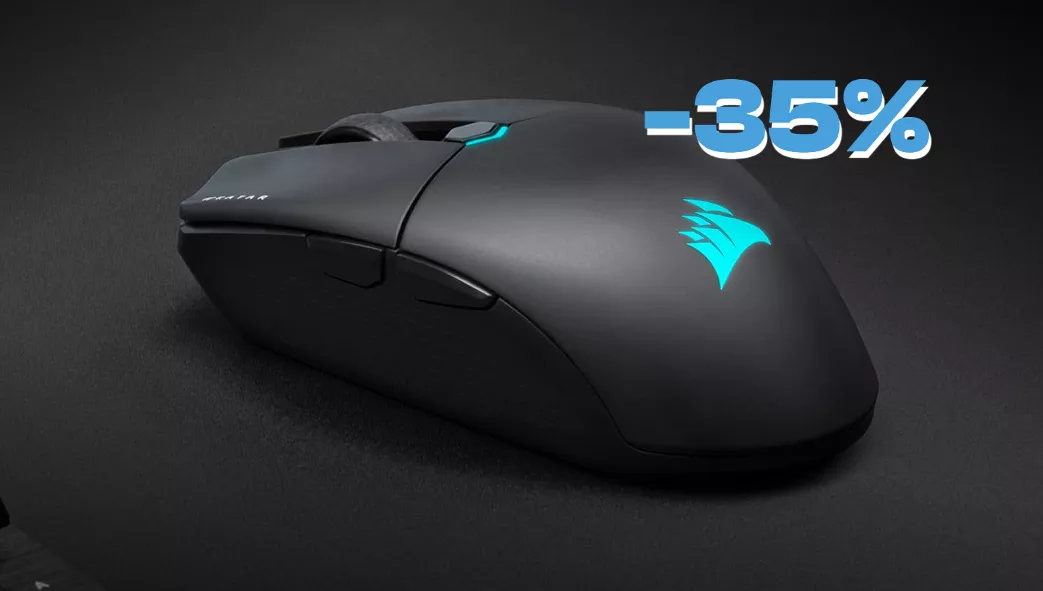 Corsair Katar Elite: il mouse da gaming wireless è al MINIMO STORICO