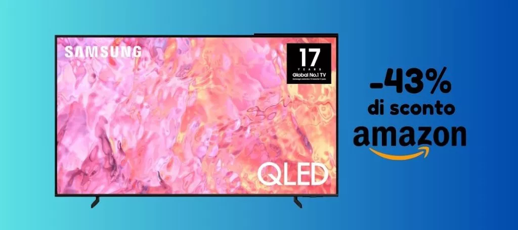 SUPER PROMO AMAZON: smart tv Samsung 43 pollici scontata del 43%!