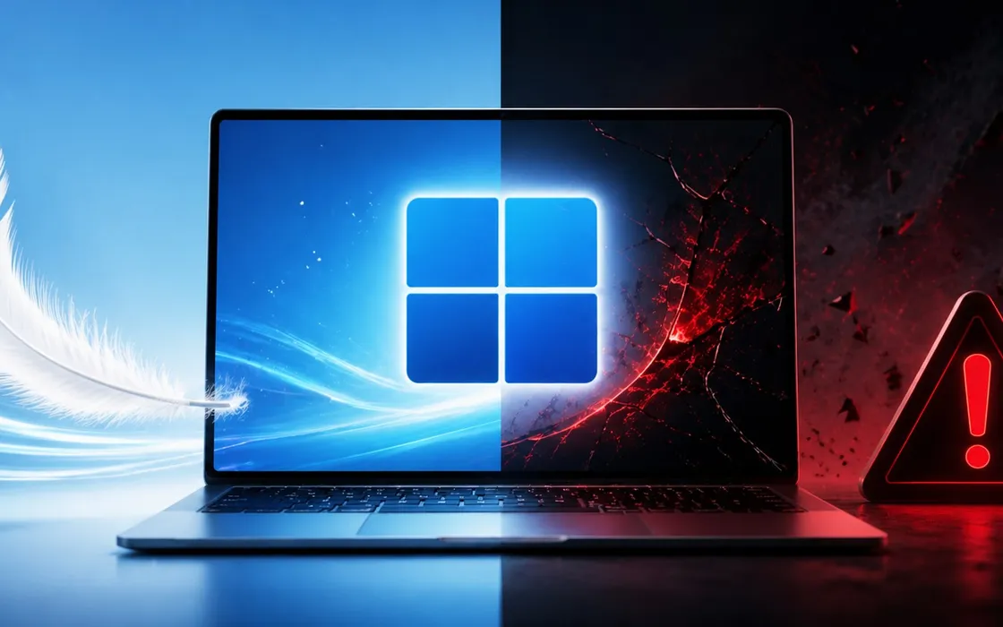 Windows 11 alleggerito: vantaggi reali e rischi nascosti dei sistemi debloat