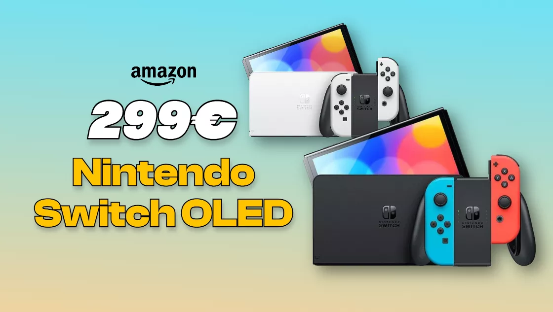 Nintendo Switch OLED in OFFERTA su Amazon con disponibilità immediata
