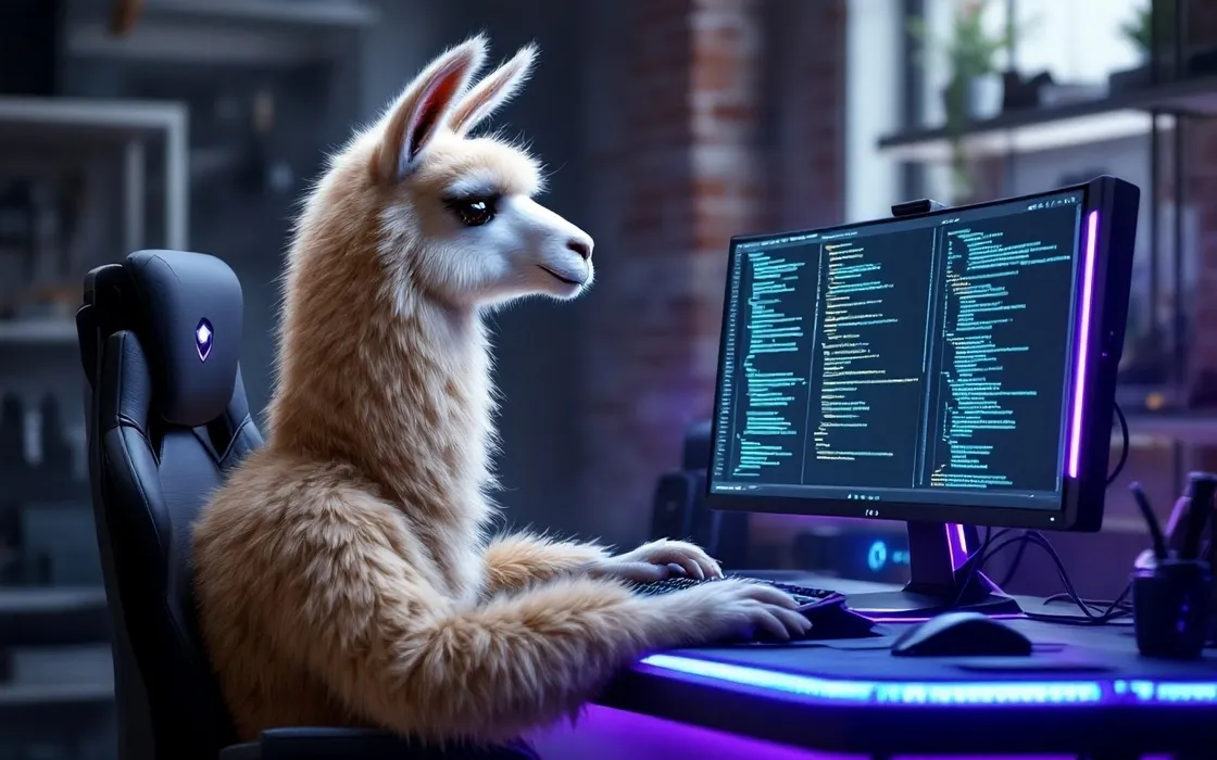 Completare parole e codice con l'AI di Llama in locale