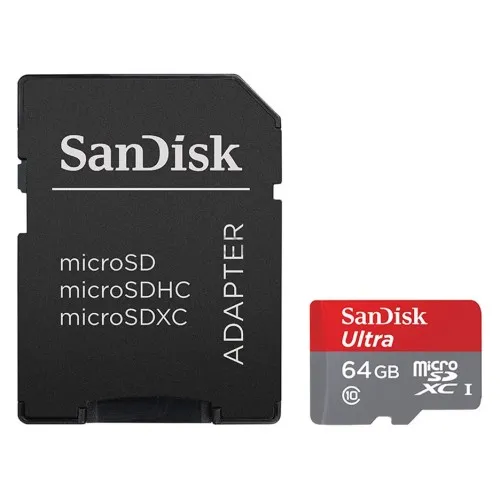 Scheda microSD SanDisk Ultra UHS-I da 64 GB in promozione a meno di 20 euro