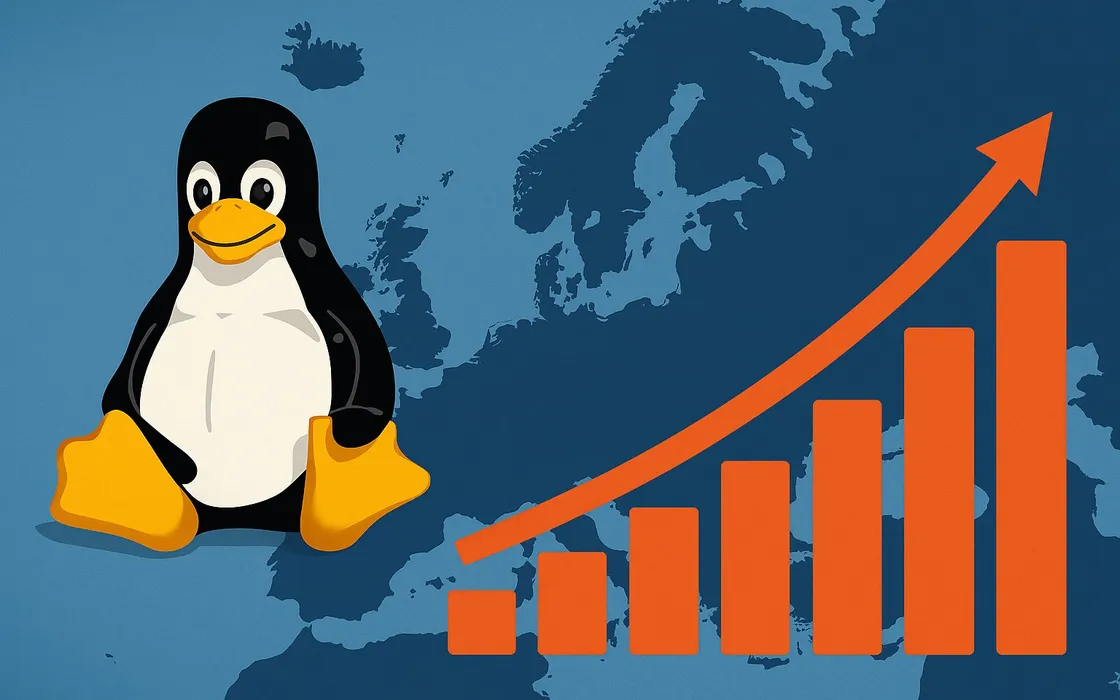 Linux: crescita senza precedenti in Europa