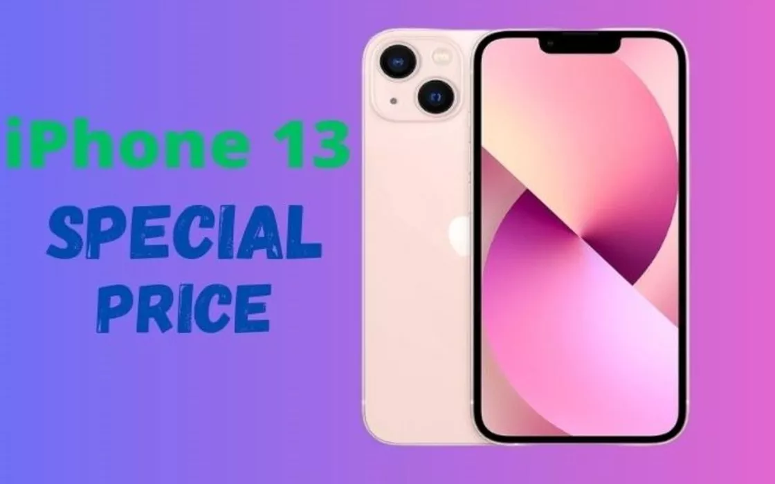 Oggi SUPER SCONTO di 140 euro su iPhone 13 Rosa (solo su Amazon)