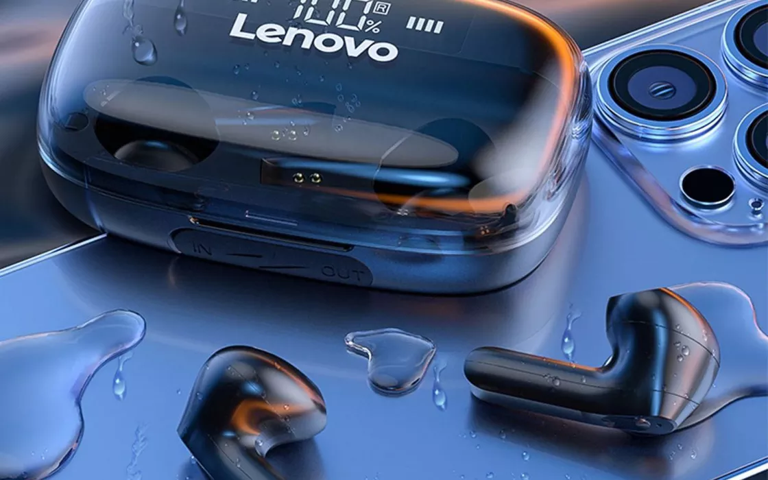 Auricolari wireless Lenovo QT81 TWS a circa 16 euro in offerta