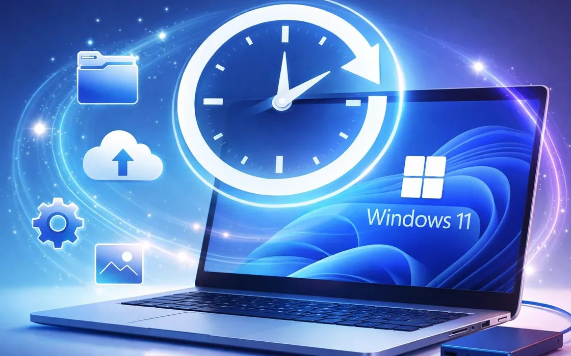 Windows 11: arriva il nuovo Ripristino temporizzato che salva PC, app e file in pochi clic