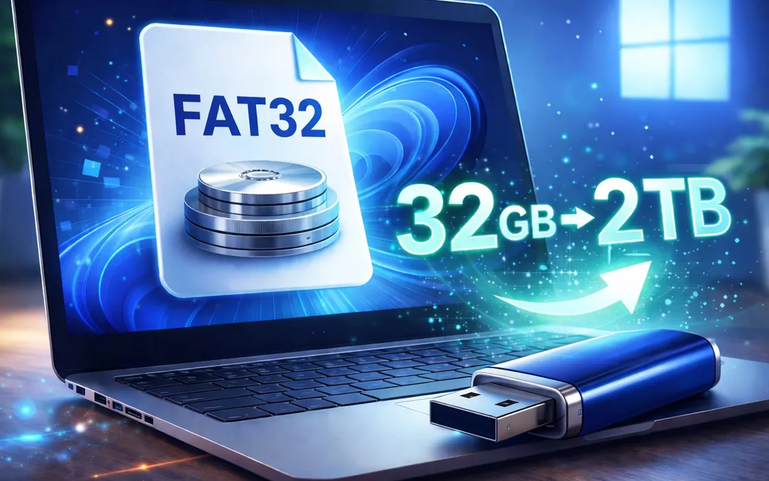 Svolta storica Windows 11: FAT32 supera il limite dei 32 GB dopo 30 anni