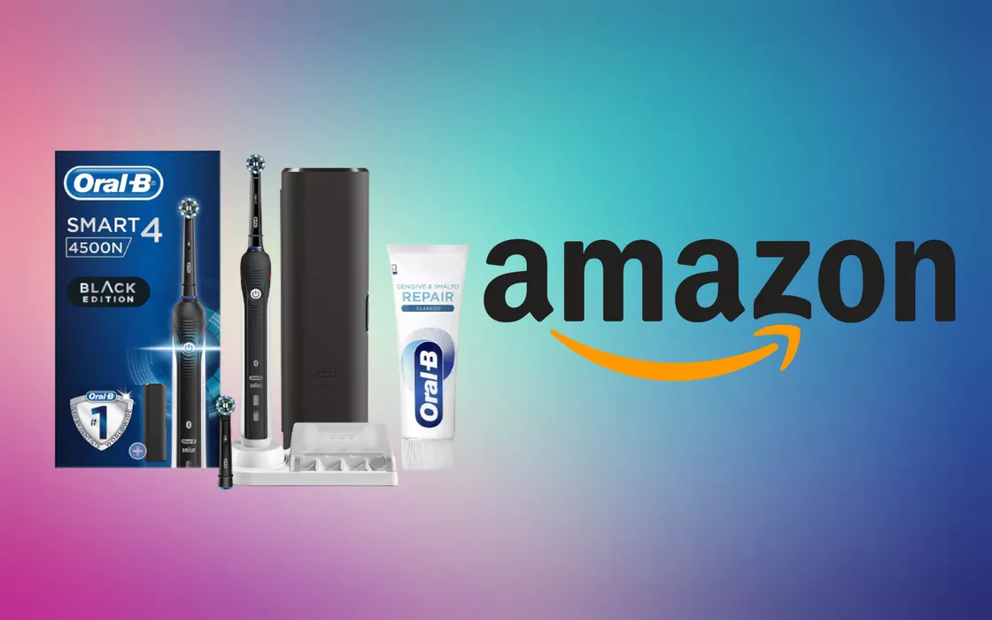 Oral-B Smart 4 4500 CrossAction, spazzolino a metà prezzo su Amazon