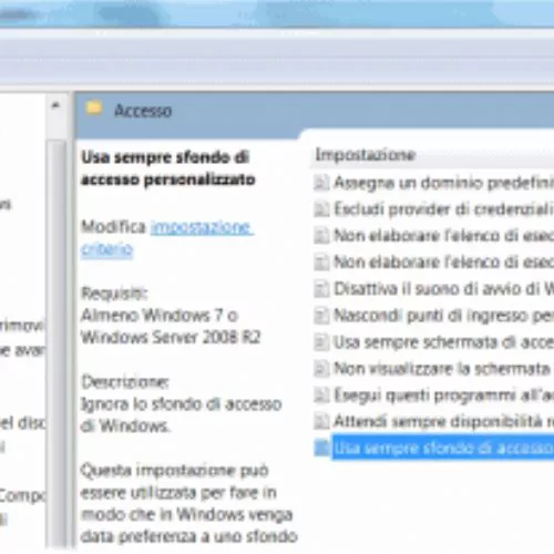 Personalizzare la schermata di logon di Windows 7