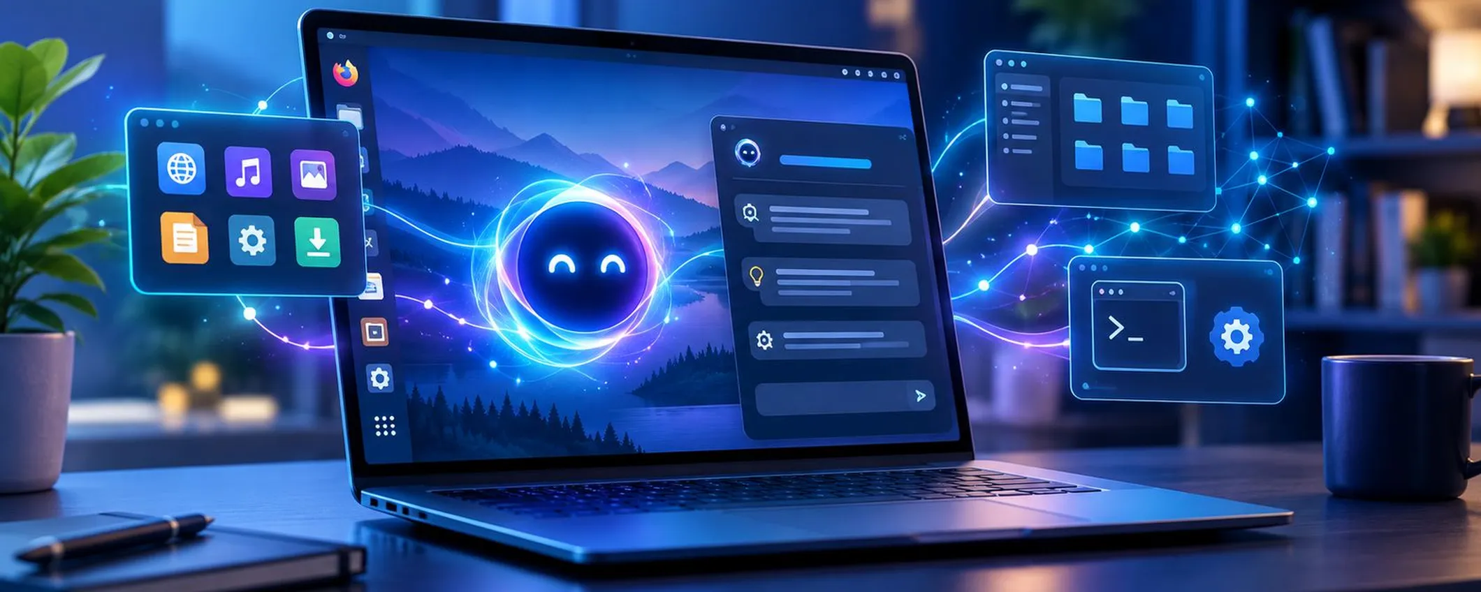Copertina: Linux-AI OS porta un assistente AI dentro il desktop Linux